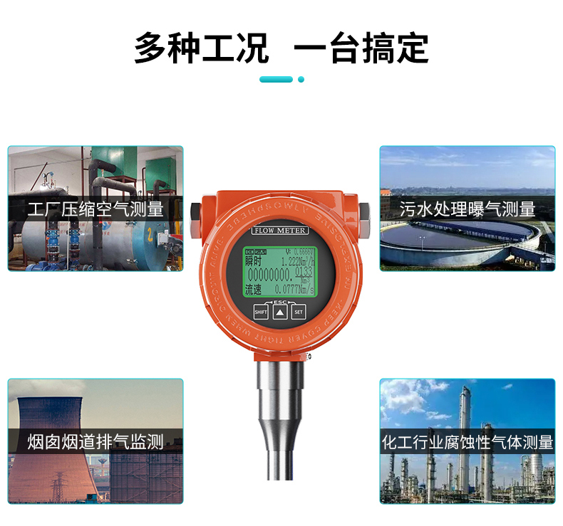 米科热式气体质量流量计应用